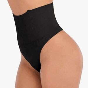 "Shaper Queen" Thong Shaper,light boning,black,sz L.. New
